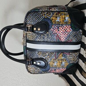 Y2K! L.A.M.B. Gwen Stefani Fulani Wakefield Square Geometric IKAT Handbag Purse